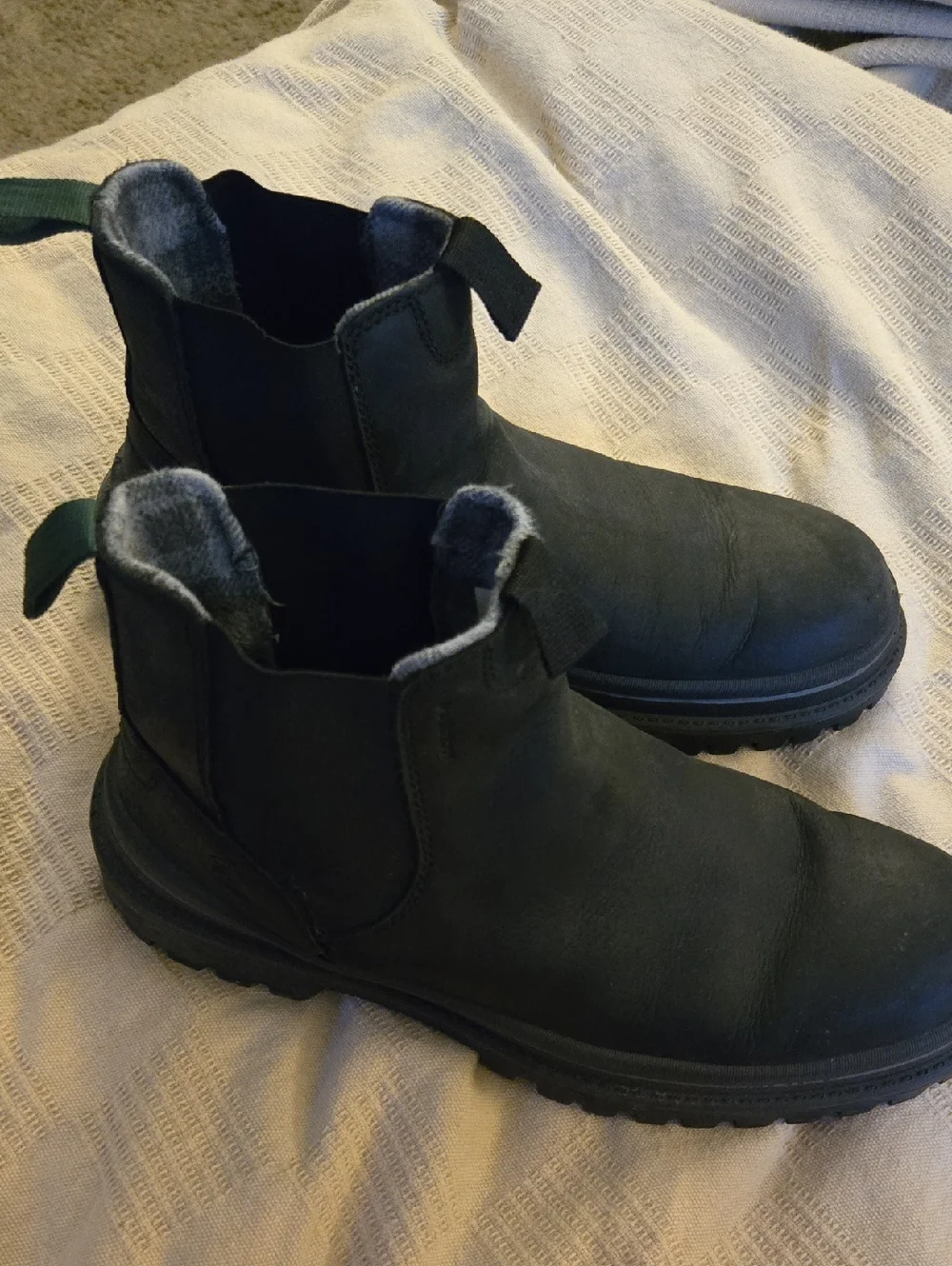Men's Kamik Black Chelsea Snow Boots Sz 10
